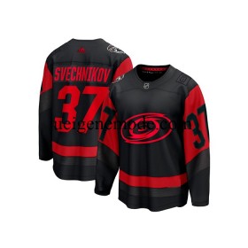 Herren Carolina Hurricanes Eishockey Trikot Andrei Svechnikov 37 Adidas 2023 NHL Stadium Series Schwarz Authentic